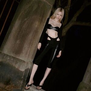 Daisy Daisy TV Rubberized Legging Black Size S *Rare